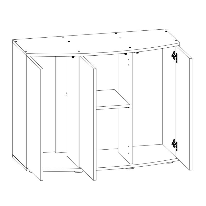 Juwel Akv. Bord/skab Sbx 450 151x61x80 cm Vision 450 Liter Hvid